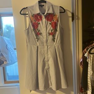 Floral Embroidered Dress